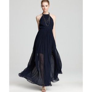 French Conn Spell On You Halter Maxi Dress Pleated